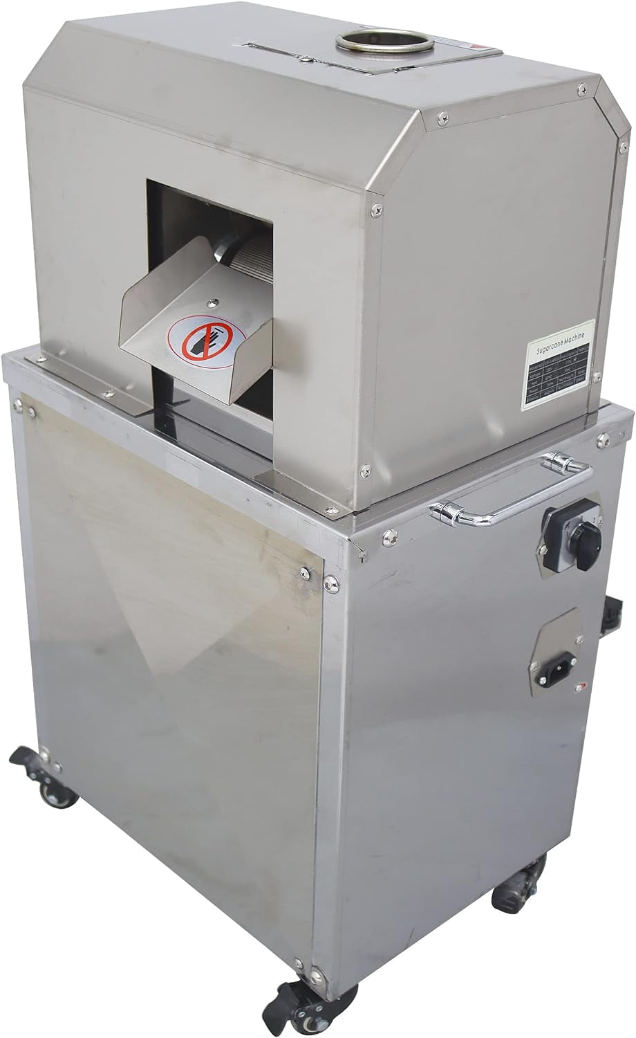 4 Rollers Electric Sugarcane Juicer Sugar Cane Press Juice Machine Commerical 110V 800W