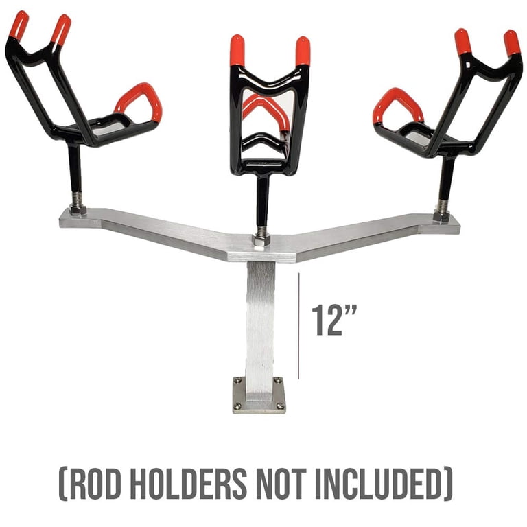 corner fishing rod holders Log 12 Rack, Rustic peel finish Corner T-Bar Rod Holder Rack