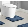 Mainstays 3Piece Memory Foam Bathroom Rug Set, Blue
