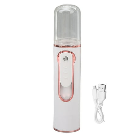 

camping Portable Nano Facial Mister Mini Facial Steamer USB Rechargeable Mist Humidifier with 30ml Visual Water Tank for Face Hydrating