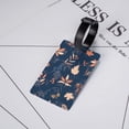 thumbnail image 5 of Junzan Luggage Tag For Suitcase Autumn Leaves With Blue Print Luggage Tag With Id Privacy Cover For Suitcase Travel Bag, 5 of 7