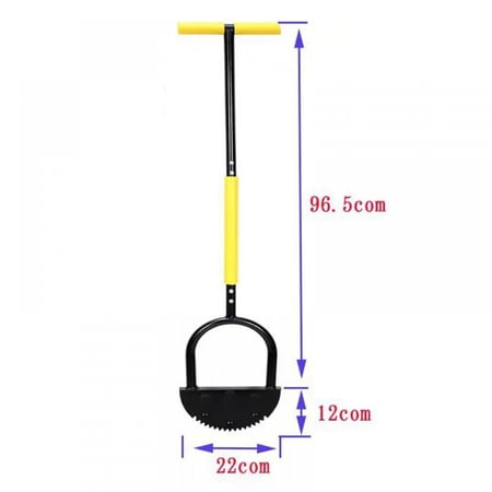 Serrated Edger Lawn Tool Half Moon Edger Handheld Saw-Tooth Garden Edger With Steel Blade Long Handle Grass Saw Cutter For Court