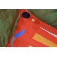 thumbnail image 5 of Kashmir Designs Funda de almohada lumbar Kandinsky naranja abstracta con elementos modernos, funda de almohada para silla, funda de almohada contemporánea, decoración de casa de campo, sofá de lana bo, 5 of 5