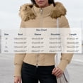 thumbnail image 3 of Purcolt Women's Cropped Puffer Jacket with Furry Hood Long Sleeve Full Zip Warm Winter Coats Casual Thick Outerwear, 3 of 8