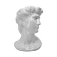 thumbnail image 1 of Maceta Grande Cabeza Griega David De Cerámica Esmaltada, 1 of 5