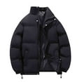 thumbnail image 2 of Mgmyaa Men's Puffer Parka Jacket Stand Collar Quilted Thermal Insulated Windbreaker Zipper Pockets Winter Casual Coat, 2 of 8
