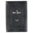thumbnail image 1 of KJV Holy Bible, Giant Print Full-Size Faux Leather Red Letter Edition - Thumb Index & Ribbon Marker, King James Version, Espresso, 1 of 5