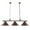Oil Rubbed Bronze, variant on GSE Games & Sports Expert 56" Hanging Billiard Pool Table Light with Adjustable Metal Chain and 3 Lamp Shades. Great for 7ft/8ft Pool Tables, Billiards Room, Bar - Burgundy