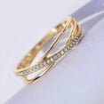 thumbnail image 2 of EOEMY Gorgeous 18K Yellow Gold Plated Rings For Women Jewelry Cubic Zirconia Size 5-12-8-Gold, 2 of 6