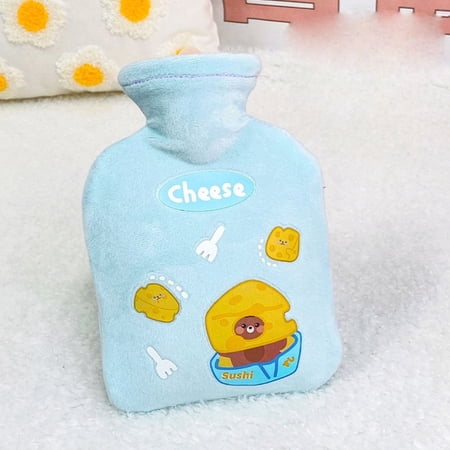 High Density PVC Reusable Hand Warmer Thickened Hairy Easy to Carry Crystal Plush Insulation Cover Hot-Water Bag Thermos Bottle 5