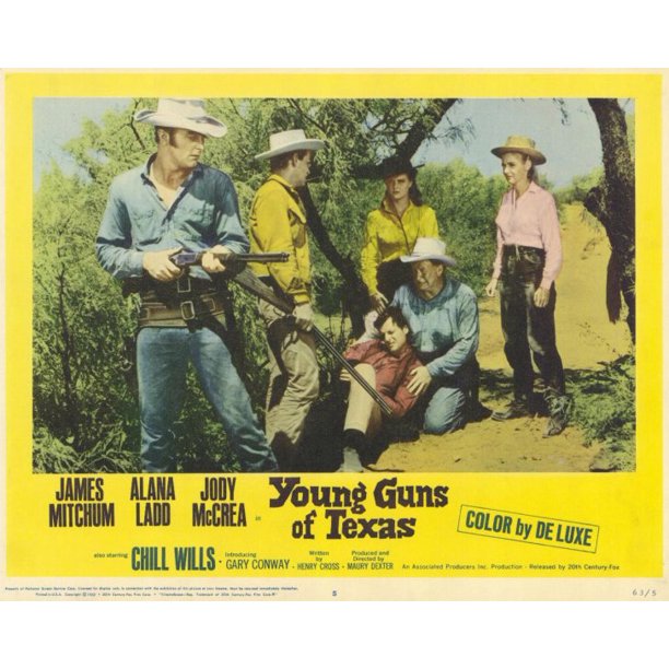 Young Guns Of Texas Movie Poster Style C 11 X 14 1963 Walmart Com Walmart Com