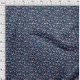 thumbnail image 4 of oneOone Georgette Viscose Blue Fabric Asian Suzani Sewing Material Print Fabric By The Yard 42 Inch Wide, 4 of 5
