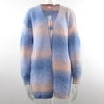 thumbnail image 3 of Juslio Women Sweaters Cardigans Womens Blouses Sweaters Crew Neck Knit Fashion Blue, 3 of 9