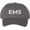 Chacoal/White, variant on EMS Embroidered Baseball Cap | Emergency Medical Services Paramedics First Responders Hat | Structured (Navy/Gold)
