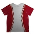 thumbnail image 2 of Baseball League White and Red All Over Toddler T Shirt Multi 2T, 2 of 2