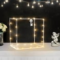 thumbnail image 6 of White Acrylic Card Box with Slot & Lock, DIY Large Wedding Card Boxes for Reception, Elegant Money Envelop Card Box for Party Wedding Birthday Baby Shower Graduation Table Decor, 6 of 10