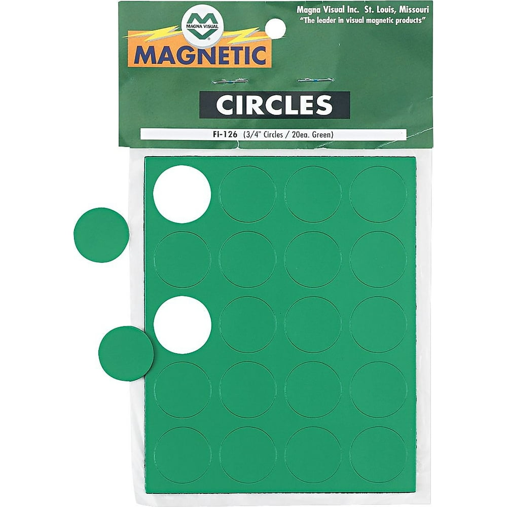 Magna Visual Circles Green 20/Pk FI126