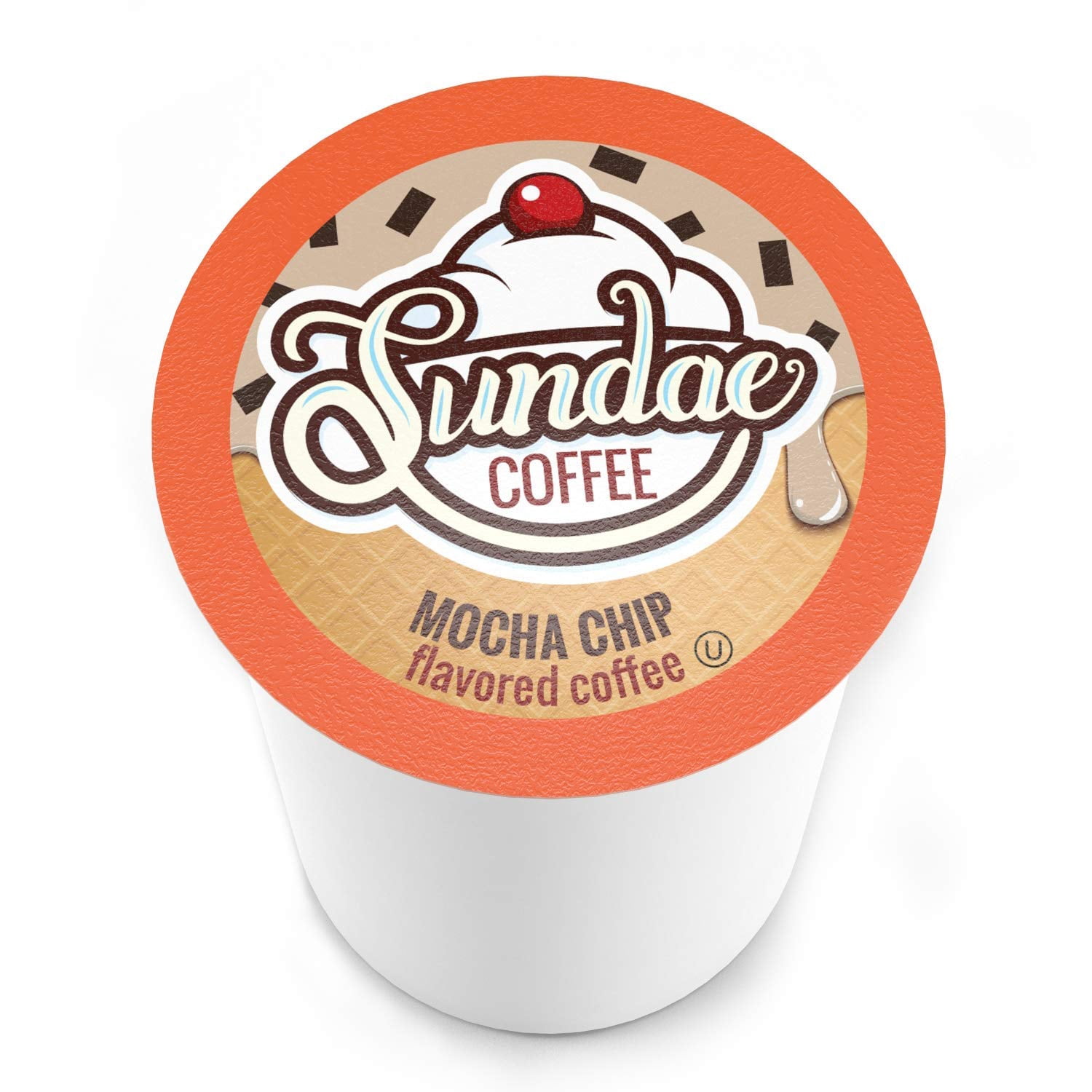 Sundae Ice Cream Flavored Coffee Pods Compatible with Keurig 2.0, Mocha Chip 48 Count