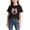 Black, variant on SDNall Girls Graphic Print Casual T-Shirt, Soft Cotton Round Neck Top, Summer Basic Short Sleeve Tees for Girls 2-14 Years