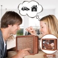 thumbnail image 4 of Guiexla Wooden Money Box with Counter Marker Pen Vintage Hollow Moon Castle Piggy Bank with Money Target Numbers Coin Cash Container Money Saving Challenges Box, 4 of 7