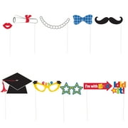 Graduation Photo Booth Props, 10pc