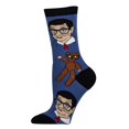 thumbnail image 3 of Oooh Yeah! Women's Cotton Crew Sock (Mr Bean and Teddy-BLU), 3 of 3