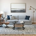 thumbnail image 6 of Evelyn&Zoe Winston 34.75" Wide Round Coffee Table, Blackened Bronze/Limed Oak, 6 of 9