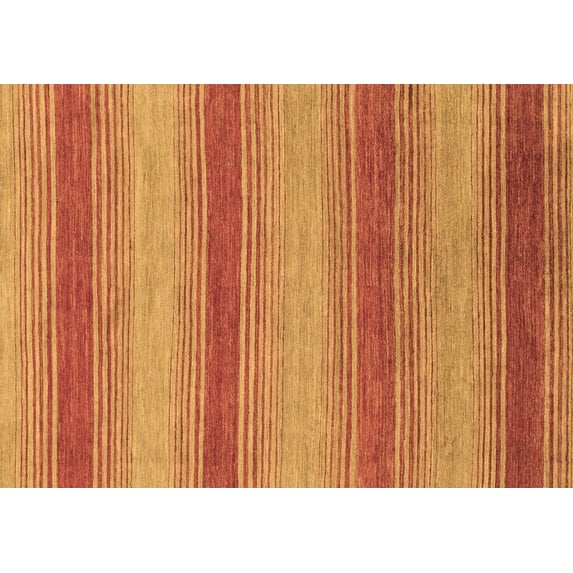 Ahgly Company Indoor Rectangle Abstract Brown Modern Area Rugs, 5' x 8'