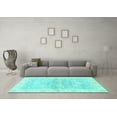 thumbnail image 3 of Ahgly Company Indoor Square Oriental Light Blue Modern Area Rugs, 3' Square, 3 of 4