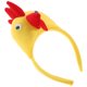 thumbnail image 2 of Divertida diadema de pollo para cosplay, accesorio para el pelo de animales, tocado único para fiestas, tocado de festival para disfraces y accesorios de fotos, 2 of 7