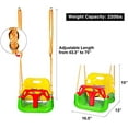 thumbnail image 2 of RedSwing 3-in-1 Baby Swing Seat, Toddler Swing, Anti-Flip Snug & Secure Detachable Infants to Teens Kids Swing Seat for Outside Playground, Green, 2 of 7