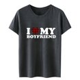 thumbnail image 5 of adviicd T-Shirt pour Femme T-Shirt pour Femme T-Shirt Graphique Imprimé T-Shirt de Randonnée T-Shirt d'Été à Manches Courtes Haut d'Entraînement Gris,G, 5 of 5