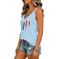 thumbnail image 4 of 250th Anniversary Printed Women Shirts Casual 250 Years Of Freedom T Shirt Sleeveless Tshirts Patriotic Tops, 4 of 5