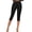 Black, variant on Womens Pants Glitter Elegant Sequin Capris Stretchy Sparkle 3/4 Length Pants High Waist Glitter Bottoms Summer Parties Buttons