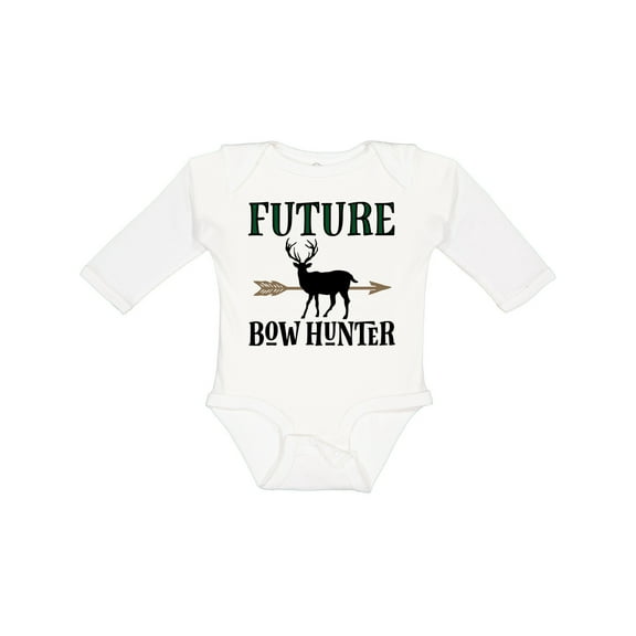 Inktastic Hunting Future Bow Hunter Boys Long Sleeve Baby Bodysuit