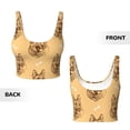 thumbnail image 5 of Fotbe German Shepherd Dog Pattern Womens' Sports Bra Longline Wirefree Padded with Medium Support Sports Moisture-Wicking Workou Vest,Tank Top-Medium, 5 of 9