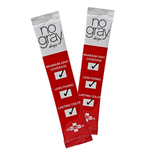 Sin gotas de color gris, paquete de 2 cubiertas para cabello gris, previene la decoloración prematura del color y extiende el tiempo entre retoques de raíz, compatible con color de cabello permanente