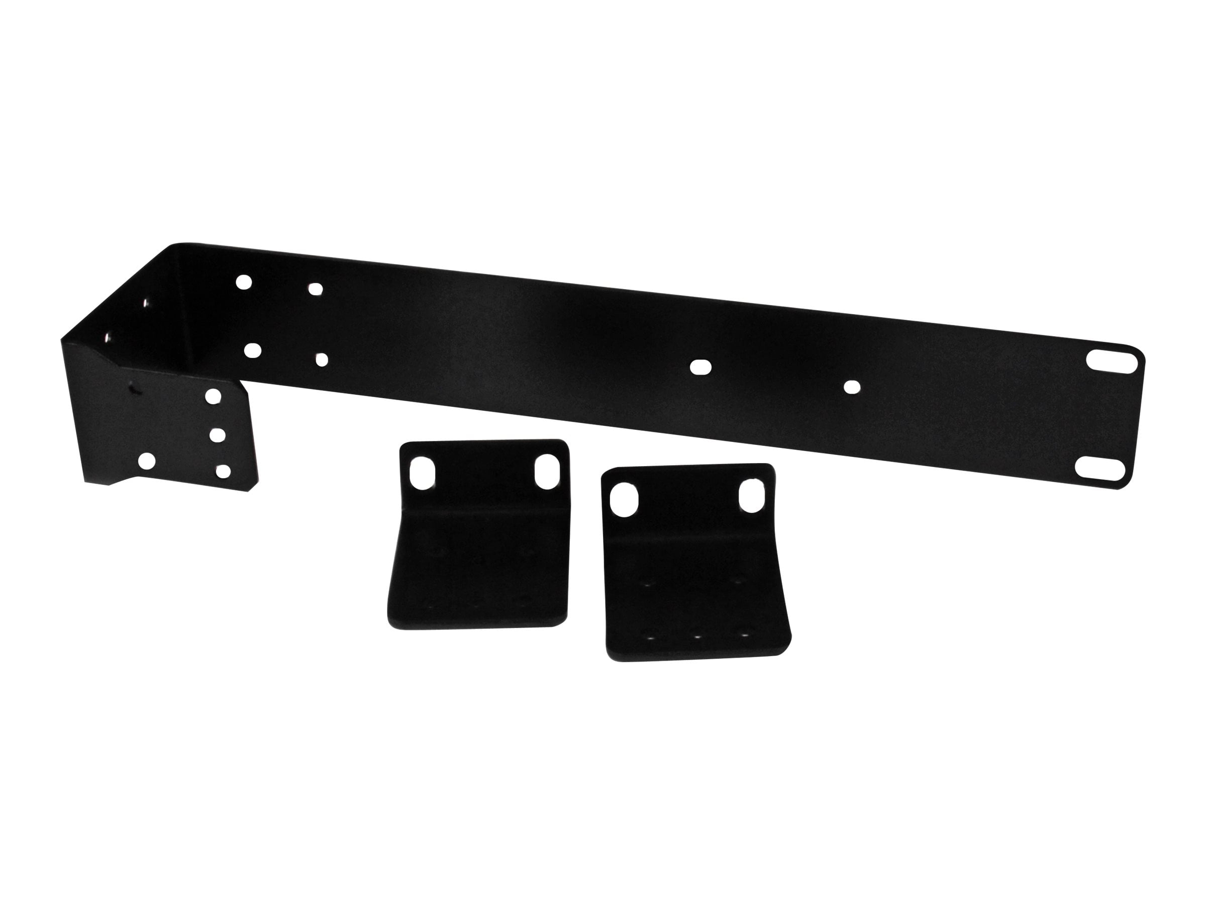1U Rack Mount Brackets Rack bracket kit black 1U