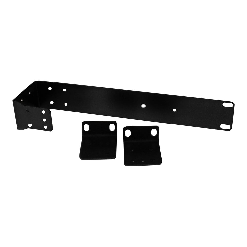 1U Rack Mount Brackets Rack bracket kit black 1U