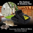 thumbnail image 5 of JAWS Reusable Mouse Traps for Home | Powerful Plastic Mouse Traps for Effective and Sanitary Mice and Rodent Removal | Safe and Durable Touchless Trap for Mice | 4.0"L x 1.88"W x 2.25"H | 12-Pack, 5 of 8