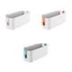 thumbnail image 5 of Billuyoard Organizador de cama colgante Premium, cesta de almacenamiento de plástico desmontable para ahorro de espacio, 2 piezas Almacenamiento y organización del hogar blanco, 5 of 6