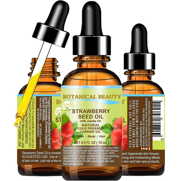 Hidratante para la piel Botanical Beauty Aceite de semillas de fresa 15 ml