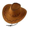 thumbnail image 3 of Sombrero Vaquero Infantil Clásico para Niños Y Niñas con Ancha Correa Ajustable Y Tejido Cómodo de Poliéster Incluye Diseño Sólido Y Detalle de Cu Amarillo, 3 of 8