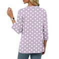 thumbnail image 5 of Posijego 3/4 Sleeve Tops for Women Business Casual V Neck Blouse Summer Loose Tunic Shirts for Women, 5 of 6