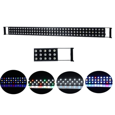 LED Aquarium Lumière, BEAMNOVA 324W 47" Dimmable LED Aquarium Light Bar Hotte d'éclairage d'aquarium Lumières Fixture avec supports réglables pour les récifs coralliens d'intérieur Fish Tank LPS SPS