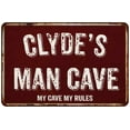 thumbnail image 1 of CLYDE'S Man Cave Red Grunge Sign 16 x 24 Matte Finish Metal Sign 116240003142, 1 of 1