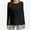 Black, variant on Women's Long Sleeve Tunic Top - Basic Round Neck Casual Tee Shirt for Fall Fashion
