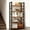 Rustic Brown, variant on Kelno 5-Tier Bookshelf 62"x24" Industrial Storage Shelf Free Standing Bookcase Metal Frame Bookcase with Open Storage Shelves,Black