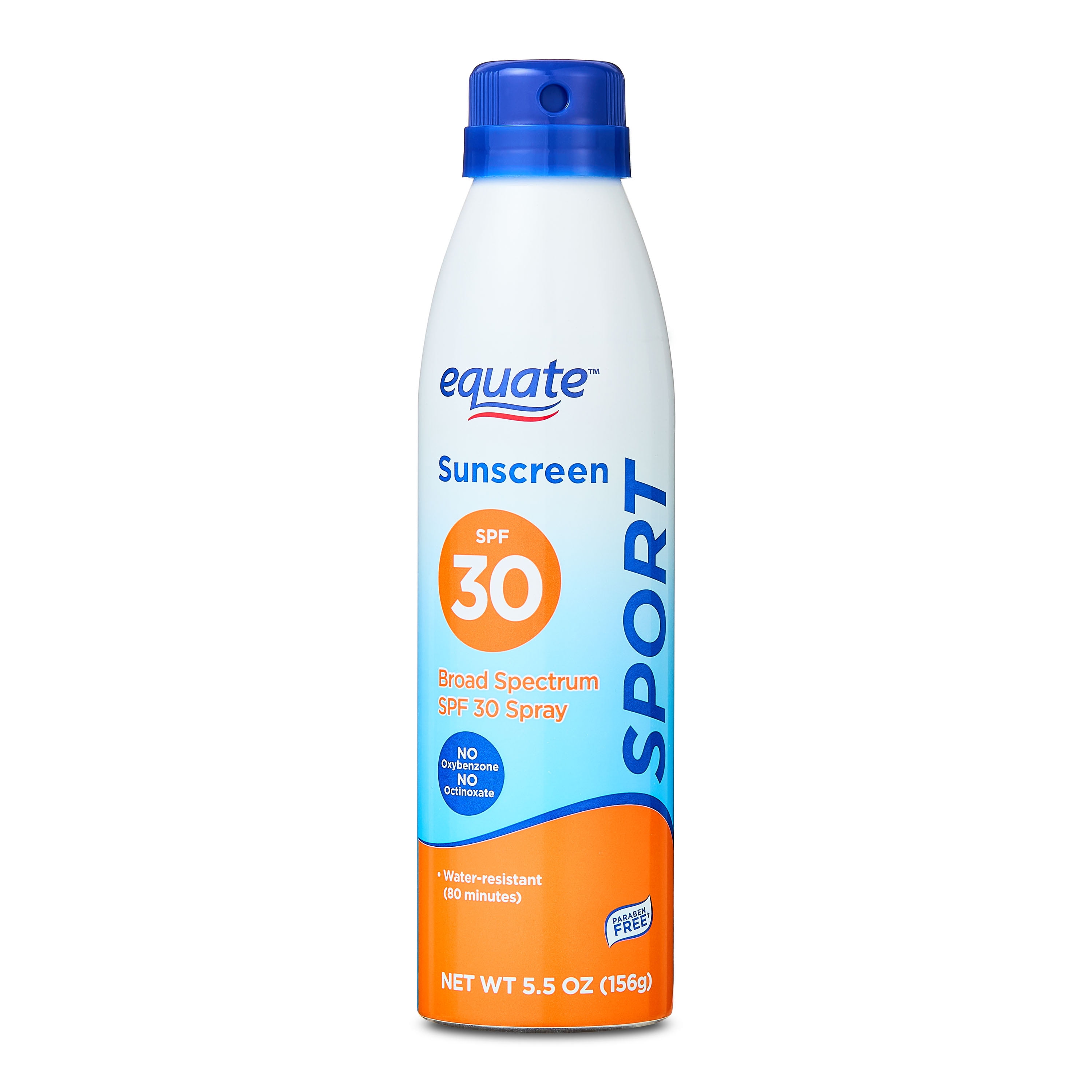 (4 pack) Equate Sport Sunscreen Spray, SPF 30, 5.5 oz