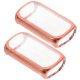 thumbnail image 1 of Cajas protectoras de pantalla de reloj de 2 piezas Mire la cáscara de parachoques compatible con Fitbit Luxe, 1 of 6